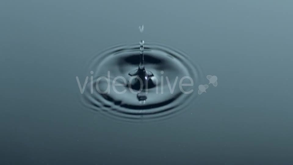 Drop Of Water Rippling The Surface  Videohive 13620975 Stock Footage Image 2