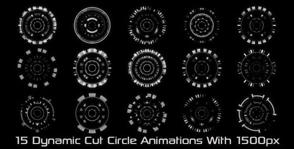 Dynamic Cut Circle Elements Pack_01 - Videohive Download 10518366