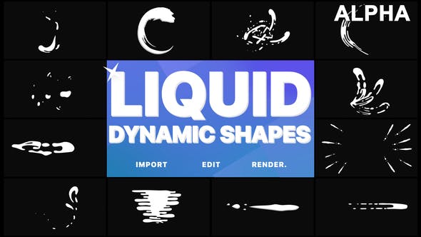 Dynamic Liquid Shapes | Motion Graphics Pack - 23051815 Download Videohive