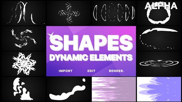 Dynamic Shapes Pack | Motion Graphics Pack - 23713390 Videohive Download