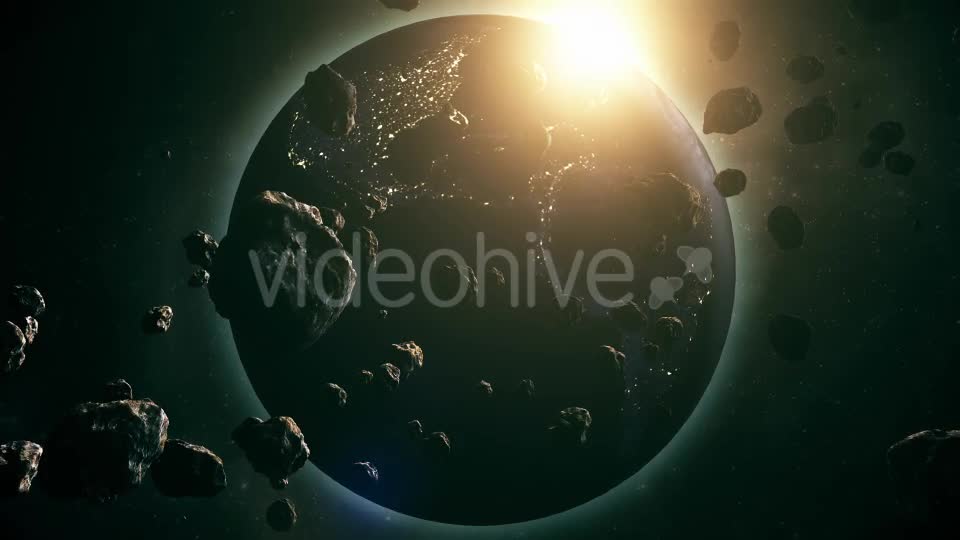 Earth And Asteroids Videohive 13986699 Motion Graphics Image 1