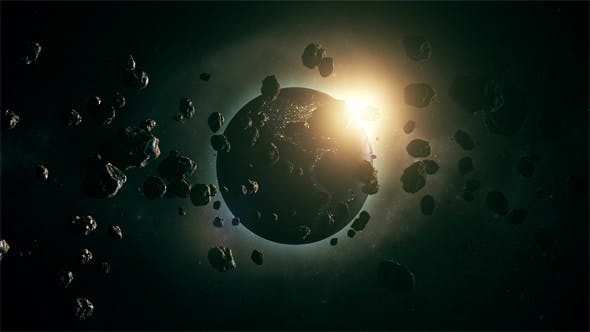 Earth And Asteroids - Download 13986699 Videohive