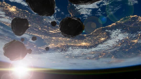 Earth and Asteroids - Download Videohive 22816081