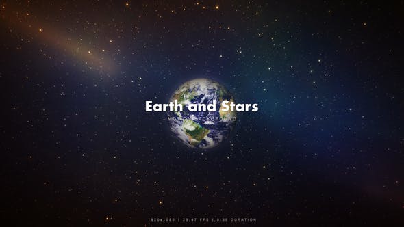 Earth and Stars Around - Download 9637306 Videohive