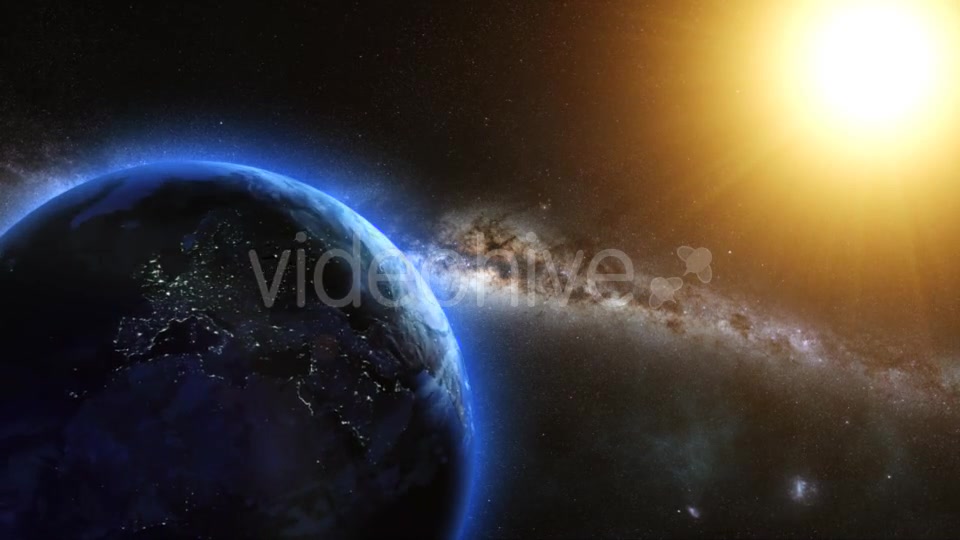 Earth And Sun From Space Orbit Videohive 13560521 Motion Graphics Image 8