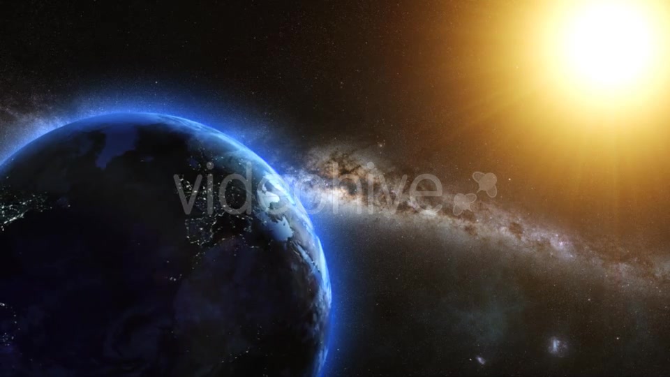 Earth And Sun From Space Orbit Videohive 13560521 Motion Graphics Image 9