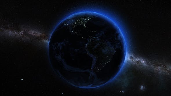 Earth Dark Side From Space - Download Videohive 13644628