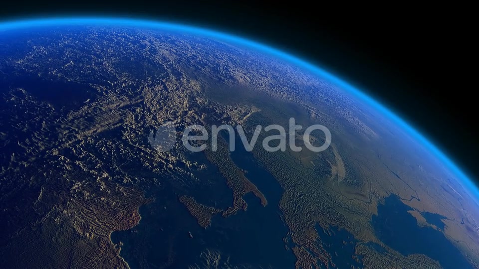Earth Realistic Clouds Europe Videohive 22471199 Motion Graphics Image 3