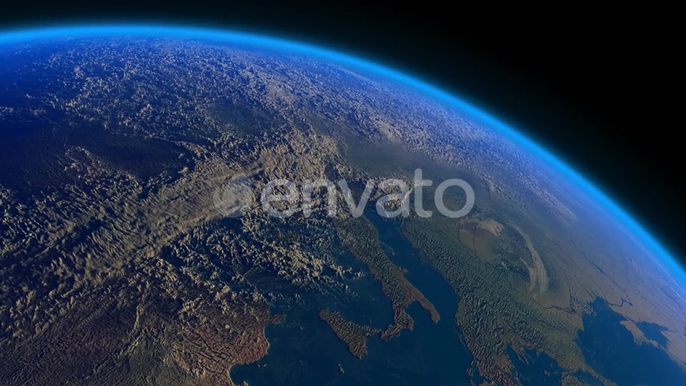 Earth Realistic Clouds Europe Videohive 22471199 Motion Graphics Image 5