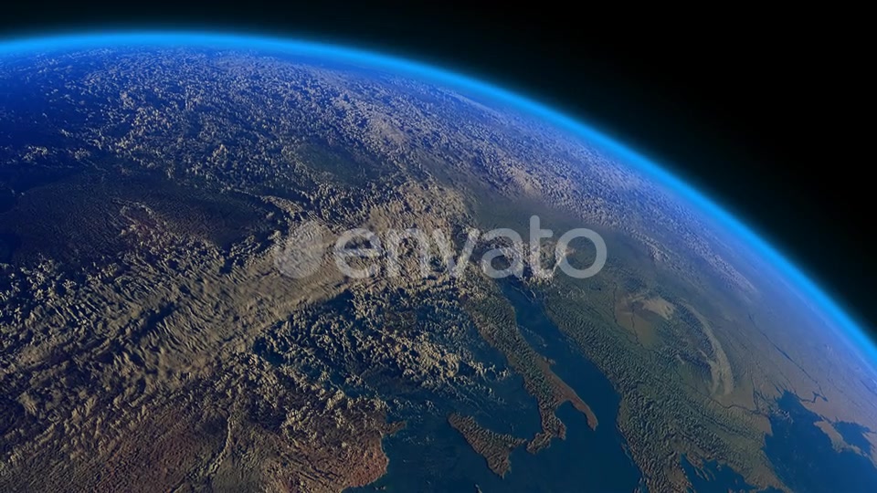 Earth Realistic Clouds Europe Videohive 22471199 Motion Graphics Image 6