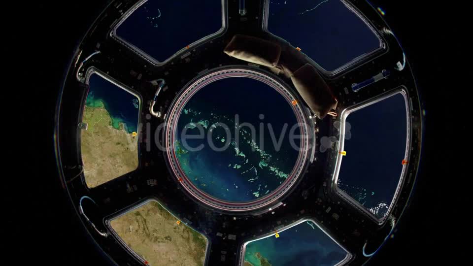 Earth Through Window International Space Station Videohive 10389131 Motion Graphics Image 1