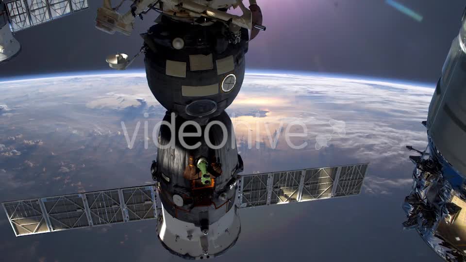 Earth Through Window Of International Space Station Videohive 19350910 Motion Graphics Image 1