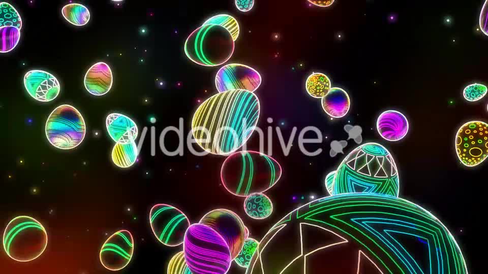 Easter Eggs Neon Videohive 21543695 Motion Graphics Image 1