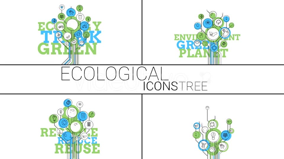 Ecological Icons Trees Videohive 19646509 Motion Graphics Image 2