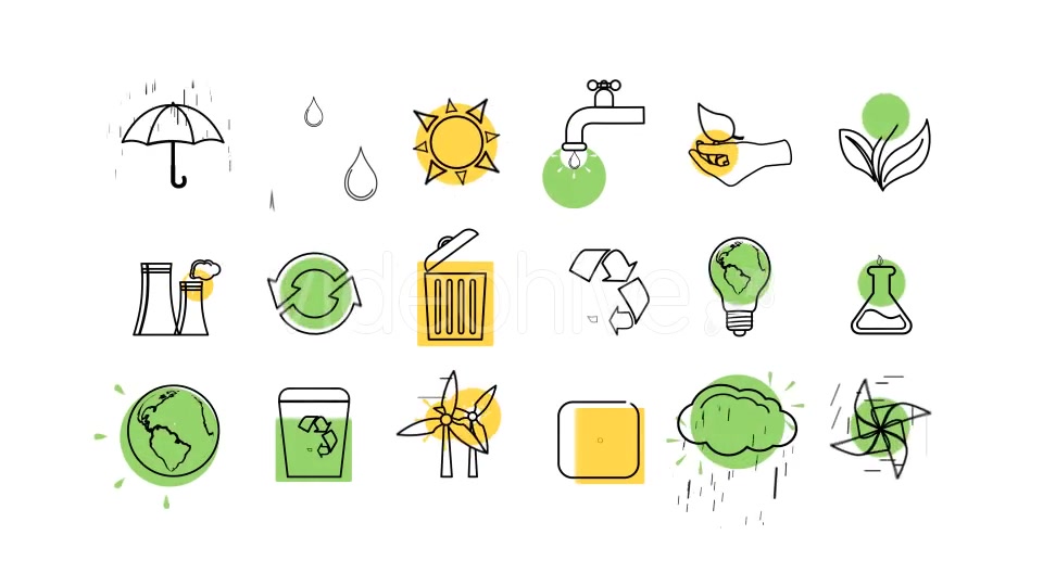 Ecology Concept Icons Videohive 20242654 Motion Graphics Image 4