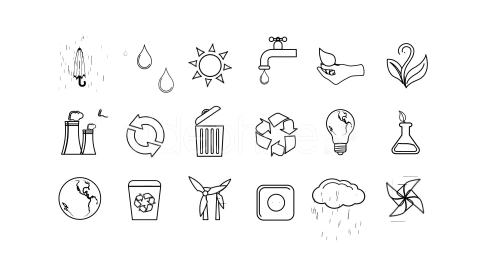 Ecology Concept Icons Videohive 20242654 Motion Graphics Image 8