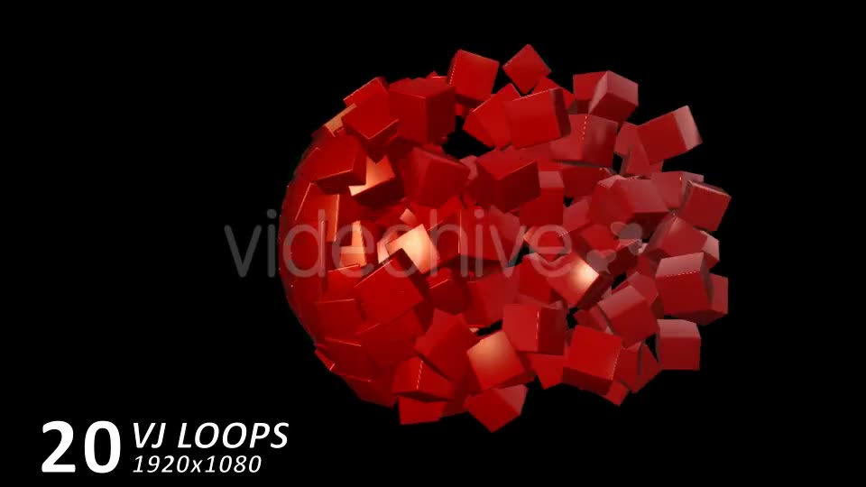 Edm Cubes VJ Loops (20 Pack) Videohive 11991076 Motion Graphics Image 2