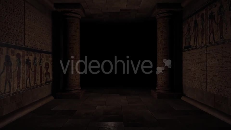 Egyptian Corridor With Pillars Videohive 13479328 Motion Graphics Image 1