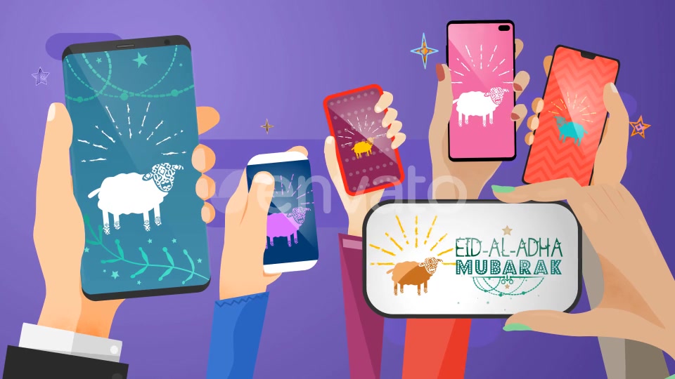 Eid Mubarak / Happy Eid Al Fitr / Eid Al Adha Social Media Share Videohive 23841994 Motion Graphics Image 9