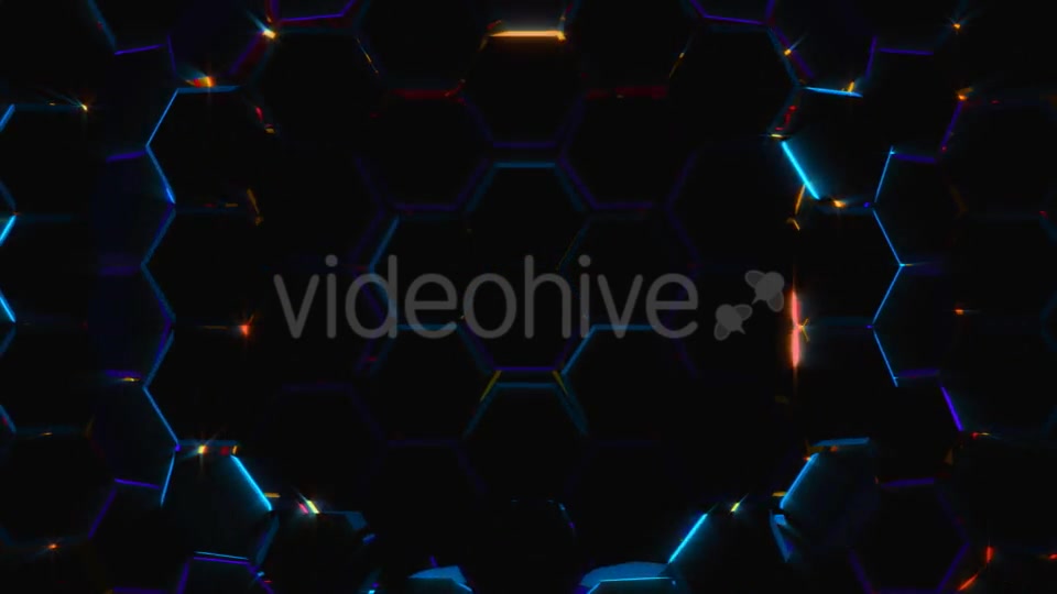 Electric Hexagons Field Videohive 19230723 Motion Graphics Image 3
