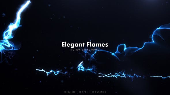 Elegant Blue Flames - 12876030 Download Videohive