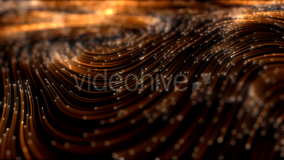 Elegant Golden Curl Lines Background 4K Videohive 21355715 Motion Graphics Image 1