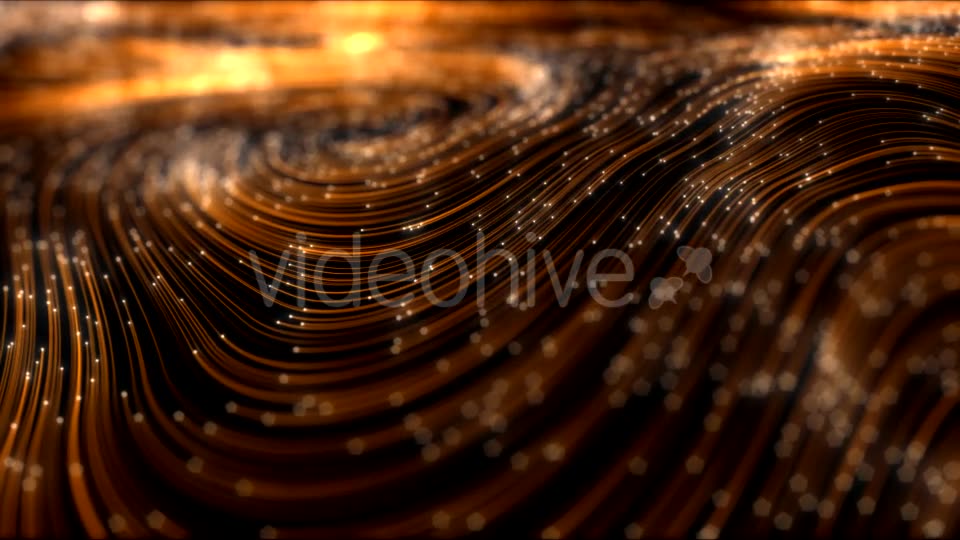 Elegant Golden Curl Lines Background 4K Videohive 21355715 Motion Graphics Image 2