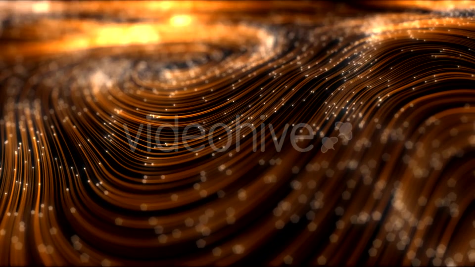 Elegant Golden Curl Lines Background 4K Videohive 21355715 Motion Graphics Image 3