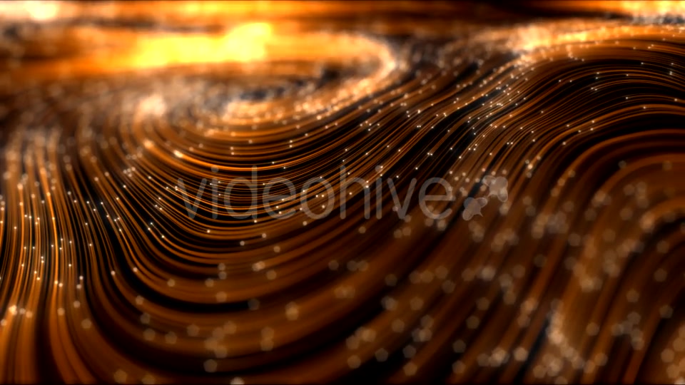 Elegant Golden Curl Lines Background 4K Videohive 21355715 Motion Graphics Image 4