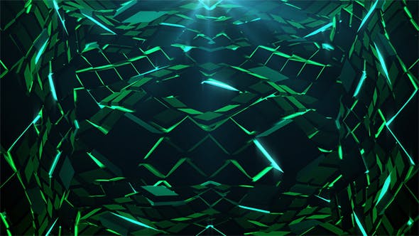 Emerald Waves Background - Videohive 19137177 Download
