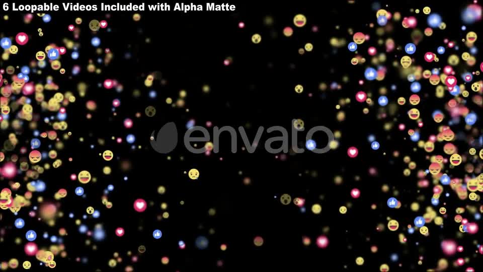 Emoji Package (6 Videos) Videohive 23455699 Motion Graphics Image 1