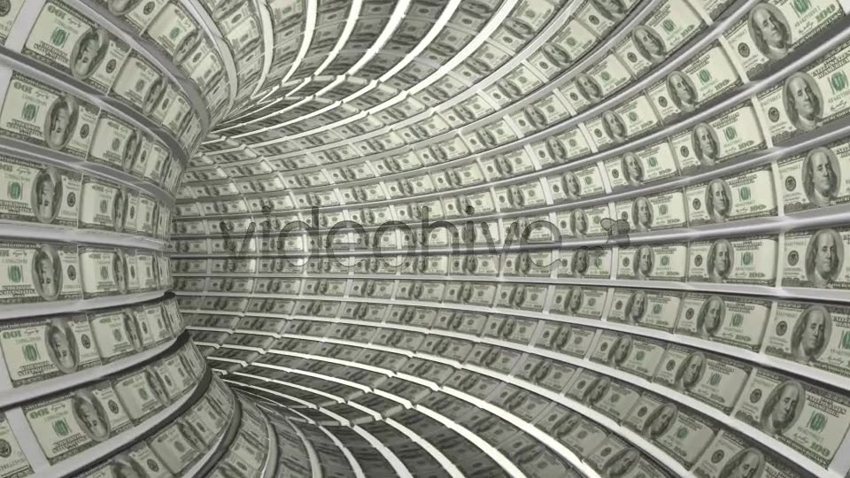Endless Dollars Tunnel Videohive 8082068 Motion Graphics Image 3