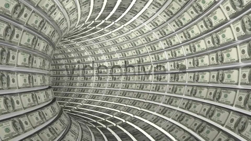 Endless Dollars Tunnel Videohive 8082068 Motion Graphics Image 4