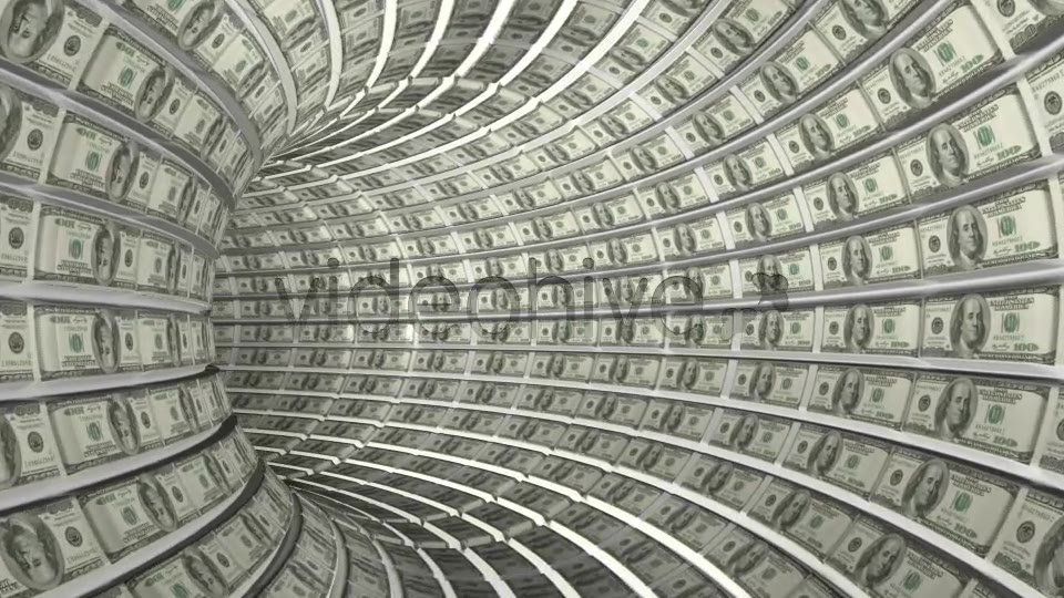 Endless Dollars Tunnel Videohive 8082068 Motion Graphics Image 5