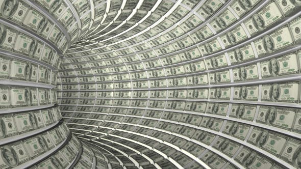 Endless Dollars Tunnel - Download 8082068 Videohive
