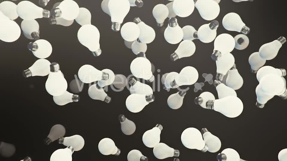 Endless Rain of Lighbulbs on a Dark Background Videohive 20299562 Motion Graphics Image 10