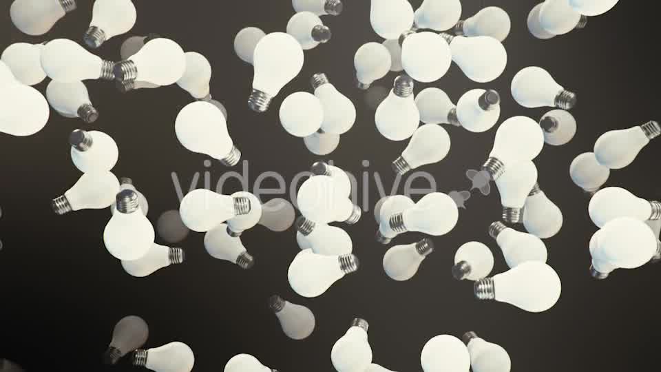 Endless Rain of Lighbulbs on a Dark Background Videohive 20299562 Motion Graphics Image 11