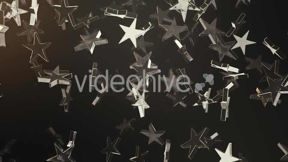 Endless Rain of Silver Stars on a Dark Background Videohive 20299631 Motion Graphics Image 10