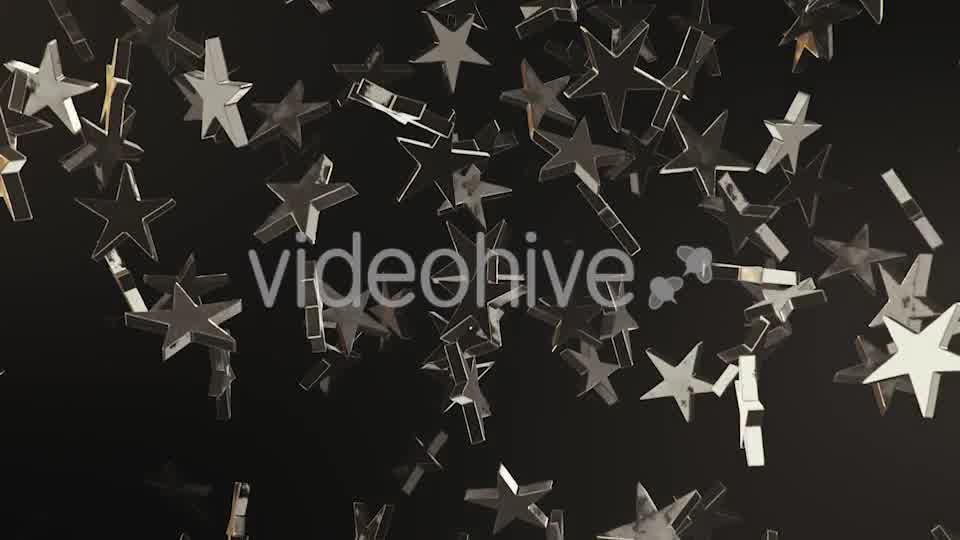 Endless Rain of Silver Stars on a Dark Background Videohive 20299631 Motion Graphics Image 11