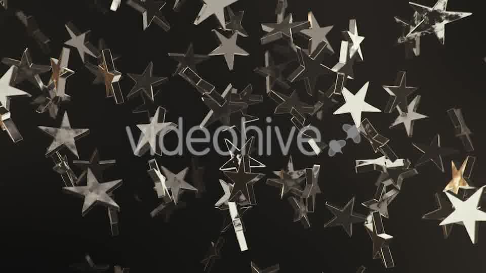 Endless Rain of Silver Stars on a Dark Background Videohive 20299631 Motion Graphics Image 12