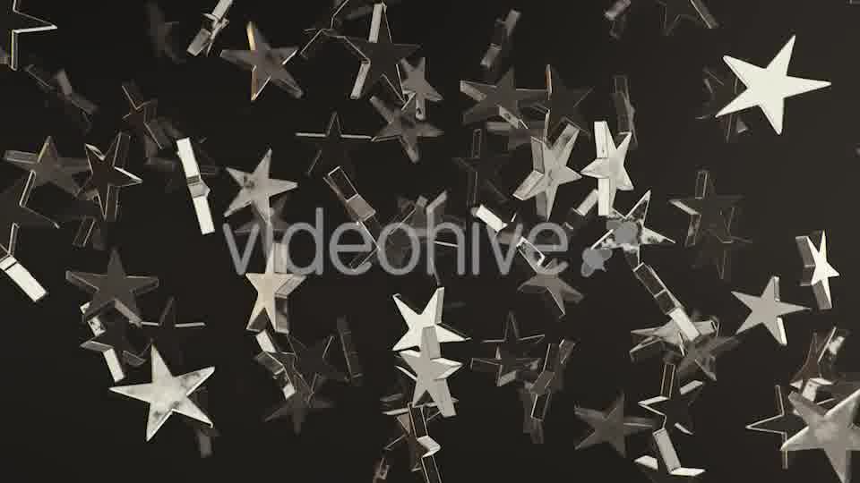 Endless Rain of Silver Stars on a Dark Background Videohive 20299631 Motion Graphics Image 13