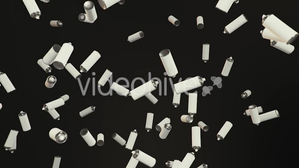 Endless Rain of Spray Cans on a Dark Background Videohive 20299676 Motion Graphics Image 8