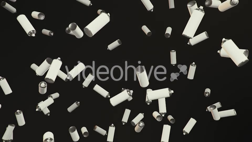 Endless Rain of Spray Cans on a Dark Background Videohive 20299676 Motion Graphics Image 9