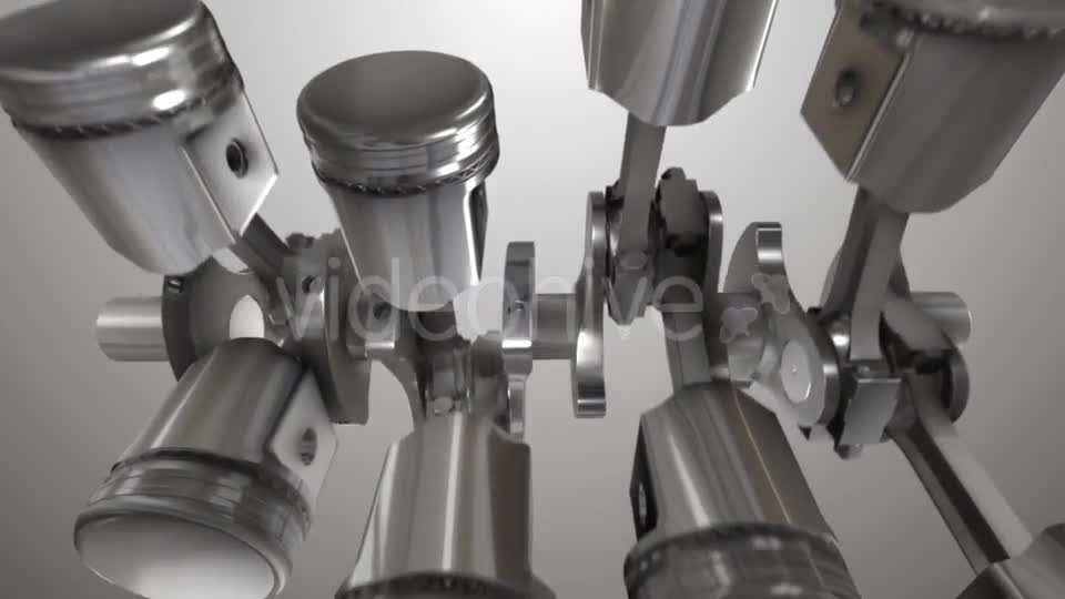 Engine Pistons Turning Videohive 19475541 Motion Graphics Image 1