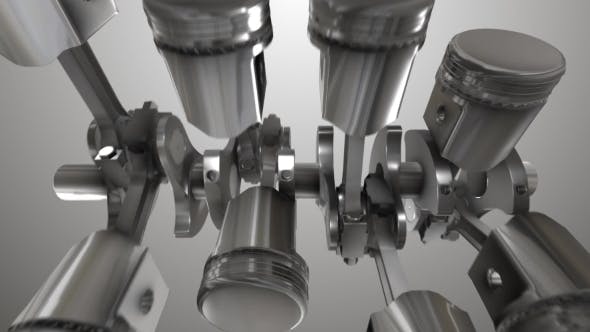 Engine Pistons Turning - Videohive Download 19475541