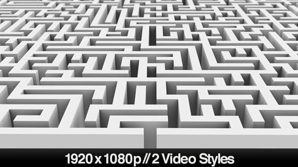 Entrance to a Maze or Labyrinth Puzzle 2 Styles - Videohive 5494438 Download