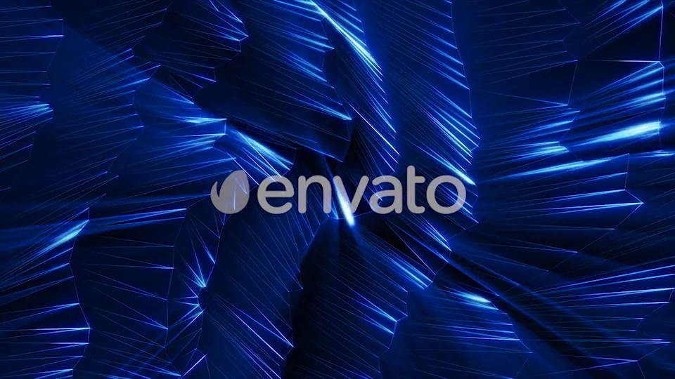 Epic Blue Glowing Geometri Background Videohive 21684262 Motion Graphics Image 7