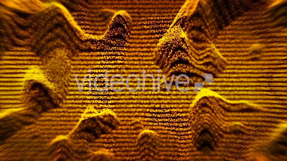 Epic Gold Waves of Particles Background Loop Videohive 21357949 Motion Graphics Image 1