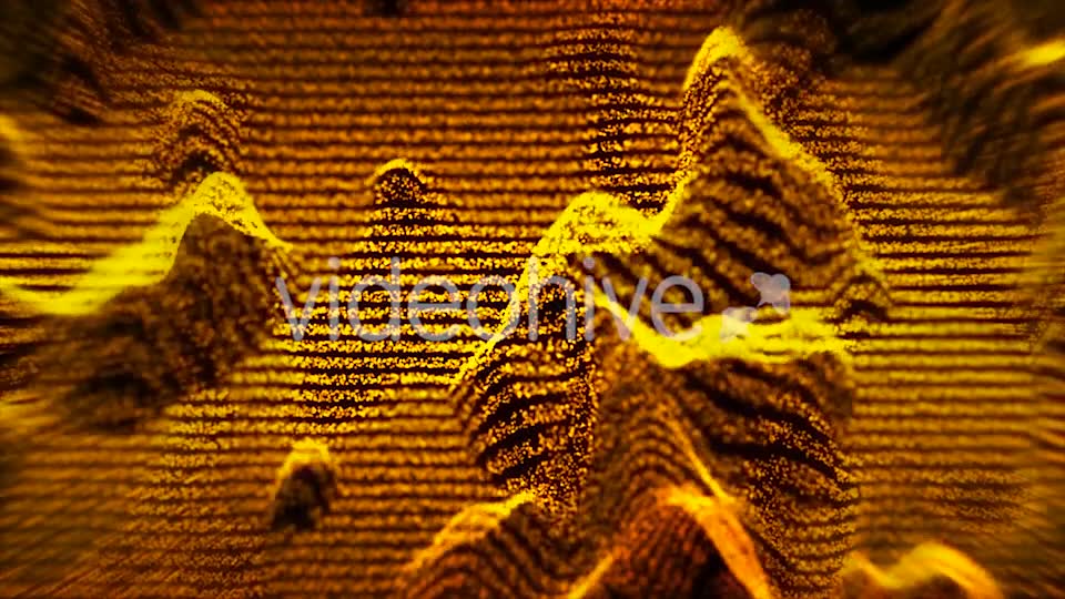 Epic Gold Waves of Particles Background Loop Videohive 21357949 Motion Graphics Image 2