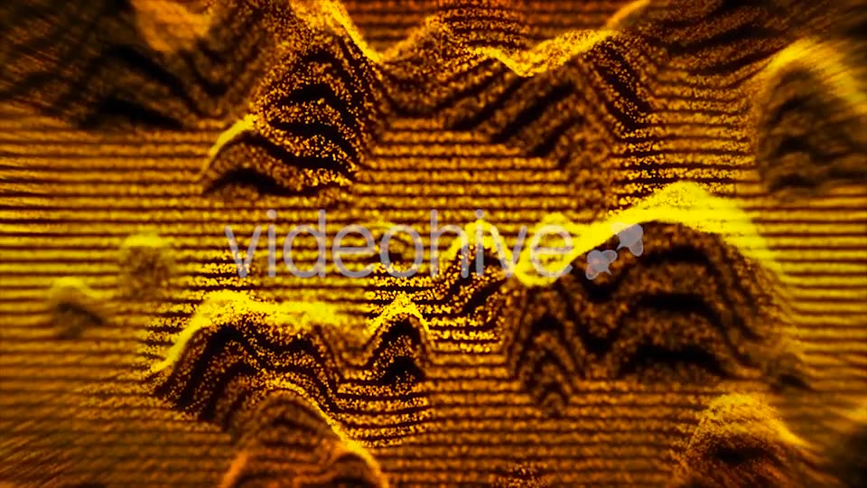 Epic Gold Waves of Particles Background Loop Videohive 21357949 Motion Graphics Image 3